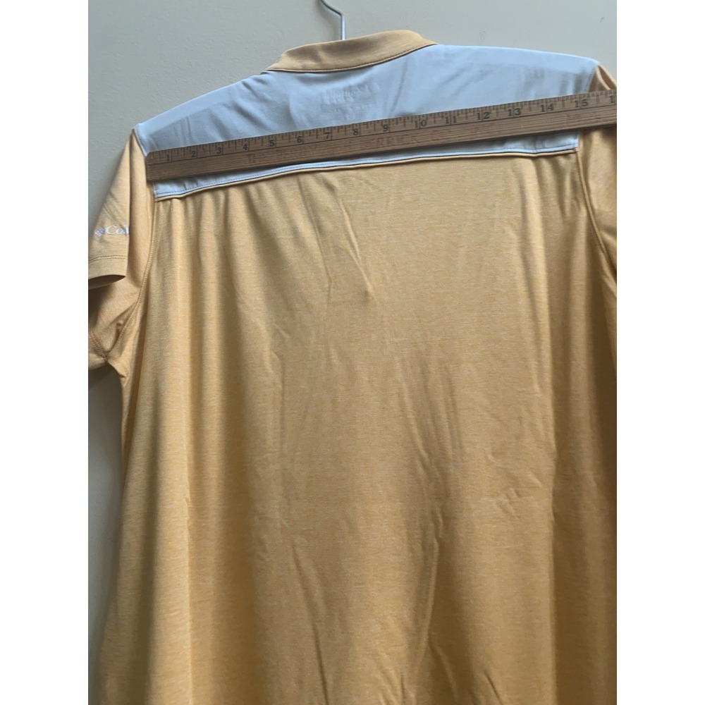 Columbia Golf Womens Large  Omni-Wick Adventure Shirt V-Neck Orange Stretch NWT - Picture 12 of 14